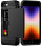 Nvollnoe for iPhone SE Case 2022/iPhone SE 2020/7/8 Case with Card Holder Heavy Duty Protective Dual Layer Shockproof Hidden Card Slot Slim Wallet...