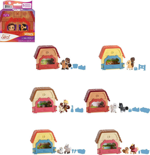 Mattel Spirit Untamed Mini Playset with Small Character Figure, Horse & 3 Accessories, Festival Theme with Surprise Unboxing (Styles May Vary)...