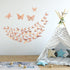 3D Gold Butterfly Wall Decor 3 Sizes 4 Styles Butterfly Party Decorations Cake Decorations Removable Stickers Wall Decor Room Mural Metallic Kids ...
