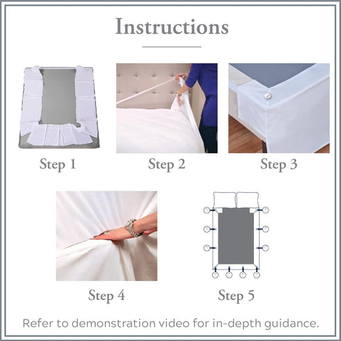 Bed Maker’s Never Lift Your Mattress Bed Skirt, Designed for Box Spring Beds, Split Corners, 14 Inch Drop Length, Full, Mocha...