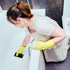 Handled Scrubber Set, Non-Scratch Bathroom Scrubbing Pads, Bathtub Scrubber with Handle, Reusable Cleaning Sponge for Shower Tile, Bathtube, Sink,...