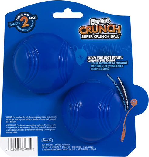 Chuckit! Crunch Ball Dog Toy, Medium (Pack of 2)...
