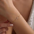 Moodear Dainty Cross Bracelet - 925 Sterling Silver/14k Gold Plated Diamond CZ Layered Snake Chain Knot Bracelets for Women Trendy Religious Chris...
