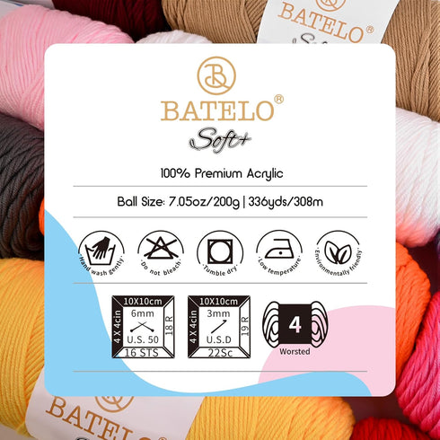 Soft Navy Blue Yarn 1008 Yards - 3 Pack Acrylic Yarn of 200g/7.5oz - 4 Medium (Worsted) - Crocheting, Knitting, Amigurumi, Craft......