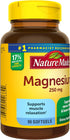 Nature Made Magnesium 250 mg, Magnesium Supplement for Muscle, Heart, Bone and Nerve Support, 90 Softgels, 90 Day Supply...