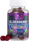 Immune Support Gummies - Powerful Sambucus Elderberry Gummies with Elderberry Extract, Zinc & Vitamin C Gummy, Max Potency Natural Vegan Immune Su...
