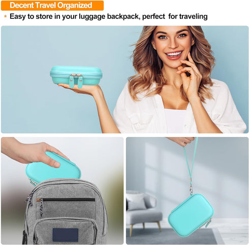 Camera Carrying Case for KODAK Printomatic Digital Instant Print Camera, Portable Bluetooth Photo Printer Storage Holder Bag, Mesh Bag Fits Zink P...