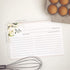 50 Floral Recipe Cards with Gold Foil from Dashleigh, 4x6 inches, Double-Sided...