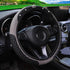 Car Steering Wheel Cover, Bling Diamond Crown Elastic Leather Steering Wheel Protector, Universal 15 Inch, Non-Slip & Breathable, Sparkly Crystal ...