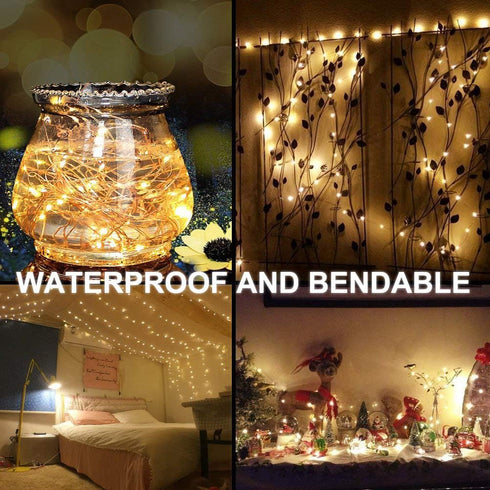 Decute 100 LED 50 Photo Clips String Lights Holder 33FT Starry Fairy Lights for Hanging Pictures Cards Memos USB Powered with Switch Perfect for B...
