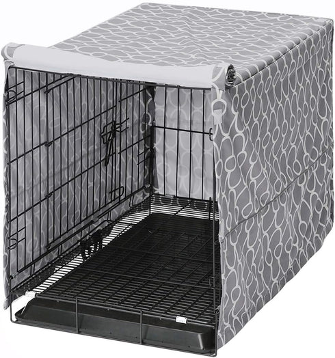 Morezi Dog Crate Cover for Wire Crates, Heavy Nylon Waterproof, Fits Most 36" inch Dog Crates, Easy to Put On, Take Off, and Adjust - Cover only -...