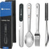 PortableAnd Travel Cutlery 3 PCS Camping Utensil Set with Spoon, Fork, Knife & Bottle Opener Best Gift for Travel, Outdoor Backpacking Flatware wi...