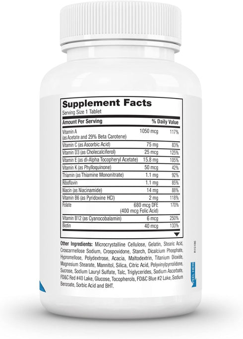 Earth's Splendor Women's Multivitamin, Overall Wellness Support, Multimineral Supplements, Helps Support Metabolism, Vitamin B12, Vitamin A, C, D,...