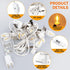 Christmas Village Lights with 10 LED Warm-White Bulb,Decoration for Christmas Village Houses,C7 Christmas Village Light Cord...
