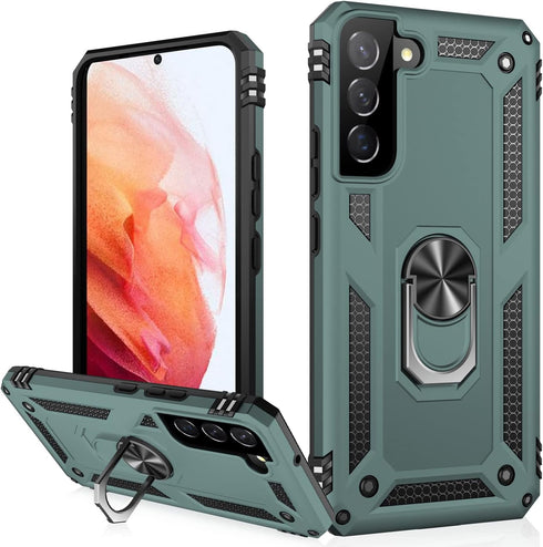 IKAZZ for Galaxy S22 Plus Case,Military Grade Shockproof Heavy Duty Protective Phone Cover Pass 16ft Drop Test with Magnetic Kickstand Car Mount H...