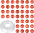 6mm 200pcs Natural Stone Beads Red Jasper Round Genuine Stone Beading Loose Gemstone Hole Size 1mm DIY Charm Smooth Beads for Bracelet Necklace Ea...