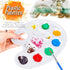 FANDAMEI Oval Paint Palette Tray, Plastic Paint Tray Palette, Painting Palette, Paint Tray Palettes Paint Pallets with Thumb Hole for Adults & Kid...