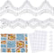 2 Pcs Wave Edge Waves Ruler Acrylic Quilt Rulers for Quilting 0.2'' Thick Quilting Templates for Machine Non Quilting Motion Quilting Template Rul...