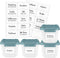 Waterproof Storage Stickers for Organizing Bins and Containers, Preprinted Home, Garage, Basement Organization Labels (20 Pack)...