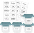 Waterproof Storage Stickers for Organizing Bins and Containers, Preprinted Home, Garage, Basement Organization Labels (20 Pack)...