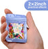 100-pack 2×2 inch mylar bags with clear window holographic resealable sealable packaging zip bag for small bussiness jewelry candy sample food pac...