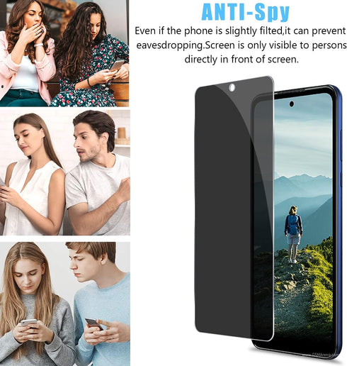 [2 Pack for Boost Celero 5G (2024) / Celero 3 5G Privacy Screen Protector, 9H Anti Spy Private Tempered Glass Film, Anti-Scratch, Case Friendly....