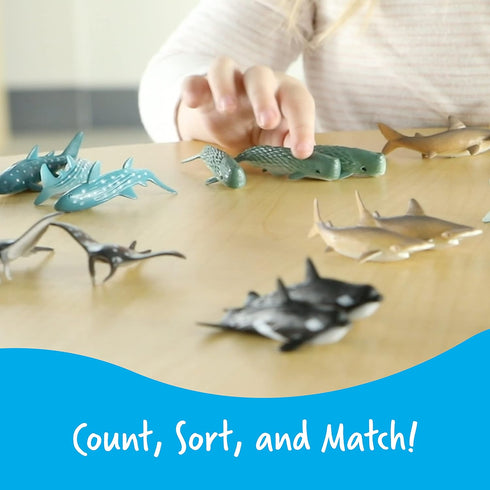 Learning Resources Ocean Animals - 50 Pieces, Ages 3+ Toddler Learning Toys, Perfect for Math Counters and Imaginative Play...