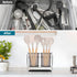 Utensil Holder for Kitchen Counter, Plastic Cooking Utensil Organizer with Drain Tray, Large Utensil Crock for Spatula Spoon, Morden Kitchen Decor...