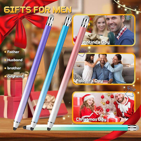 Stylus Pens for Touch Screens (5 Pcs), CPKEON Capacitive Stylus Pencil 2 in 1 Precision Stylus Pen with Replaceable Tips for iPad iPhone Tablets S...