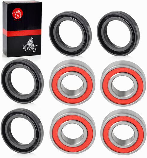 Front Wheel Bearings and Seals Kit For HONDA Recon 250 TRX250TE TRX250TM 1997-2018 TRX200D 1990-1997 TRX350TE TRX350TM 2000-2006...