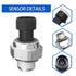 Engine Oil Pressure Sensor Switch Replaces D1846A Compatible with Chevy Silverado Suburban Tahoe GMC Yukon Impala Pontiac G8 12677836,12616646, 12...