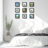 Golden State Art, 6x6 Square Picture Frame - Solid Wood with Real Glass - Display Picture 4x4 with Mat or 6x6 without Mat - Black Photo Frame for ...