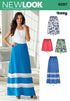 Simplicity Creative Patterns New Look 6287 Misses' Pull On Skirt in Four Lengths, A (10-12-14-16-18-20-22)...