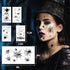 Halloween Makeup Face Temporary Tattoos - Halloween Spider Witch Costume for Women Kids Adults Men Web Stickers| Scary Black Fake Spiderweb Eye Bo...