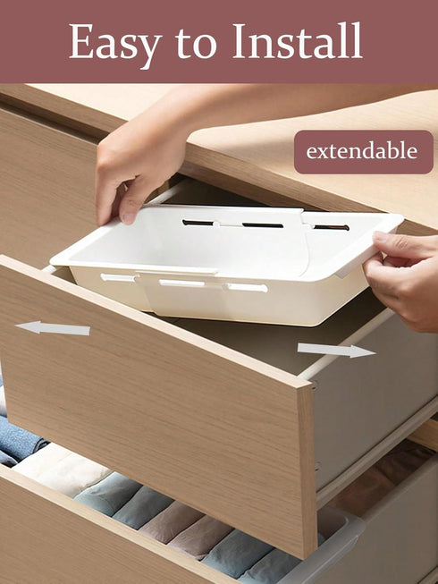 Drawer Organizer, Extendable Desk Drawer Organizer, Plastic Office Junk Drawer Organizer Tray| Vanity Makeup Drawer Organization Tray...