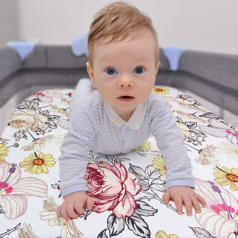 Bassinet Sheet, Jersey Cotton for Baby Boy/Girl, Fitted Sheets Flexible for Most Bassinet Mattress...
