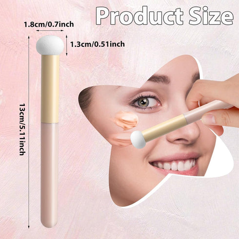 4 Pcs Mushroom Makeup Sponge Brush, Mushroom Makeup Applicators Concealer Brushes, Small Concealer Brush Under Eye Makeup Sponge Concealer Brush f...