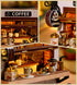 Flever Dollhouse Miniature DIY House Kit Creative Room with Furniture for Romantic Valentine's Gift (Coffee Time)...