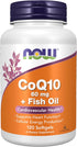 NOW Supplements, CoQ10 60 mg with Omega 3 Fish Oil, Cardiovascular Health*, 120 Softgels...