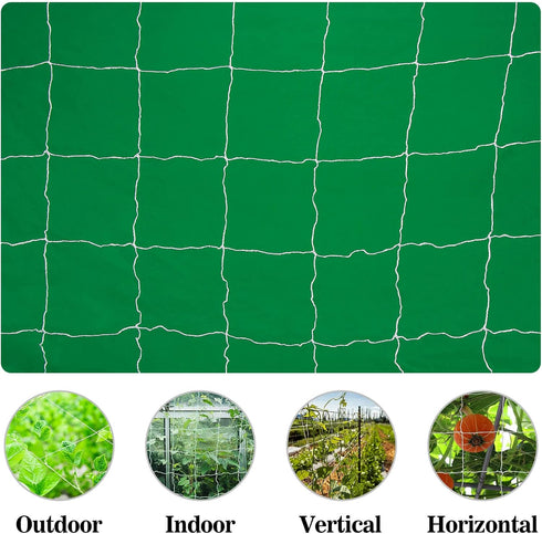 Sukh Garden Plant Trellis Netting -Trellis Net Polyester Trellis Netting Garden Square Mesh Netting for Climbing Plants Fruits Vegetables VinesGro...