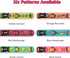 SUFEI Nylon Dog Collar - Adjustable Classic Pet Collars with Quick-Release Buckle and D-Ring, Multicolor Cute Patterns Soft Dog Collar for Small M...