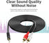 3.5mm to RCA Cable 10ft 3.5mm TRS Male to 2RCA Male Stereo Y Splitter RCA Cord Compatible with Echo Dot, Smartphone, MP3, Tablet, Stereo Receiver,...