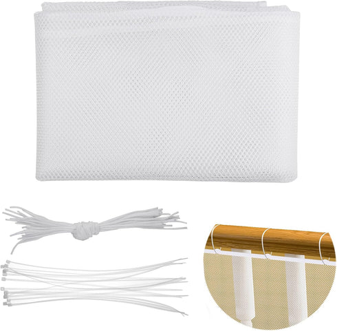 CM 3m Length Safety Rail Net Stair Banister Stair Net with Ropes for Stairs Fence Balcony Baby Bed, Protect Childs Pets Safe...