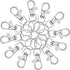 SANNIX 60PCS Lobster Claw Clasps with Key Rings, 30PCS Keychains Clips Hooks and 30PCS Key Chain Rings, Keychain Accessories, Keychain Rings for C...