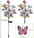 Solar Garden Lights, Outdoor 2 Pack Butterfly Solar Lights Waterproof Stake Decorative LED Light, Solar Powered Light Garden Decor for Outside Pat...