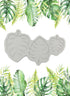 Leaves Silicone Fondant Mold, Tropical Leaf Monstera Leafage Cake Decorating Mold for Chocolate Cookie Pastry Pies,Cake Cup Cake Candy Decoration,...