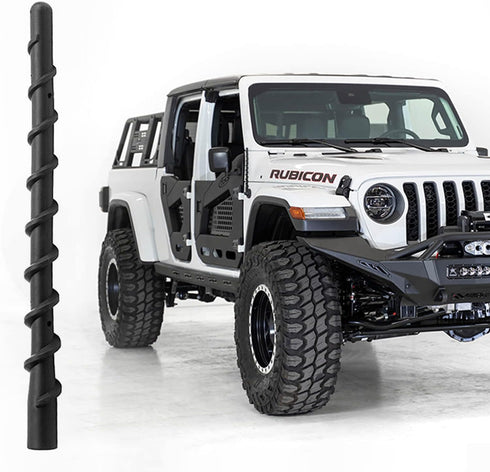 VOFONO Short Antenna for 2007-2025 Jeep Wrangler Gladiator JK JL JT JKU JLU Sahara Rubicon Sport 4xe Willys Mojave, 7 Inch Jeep Replacement Antenn...