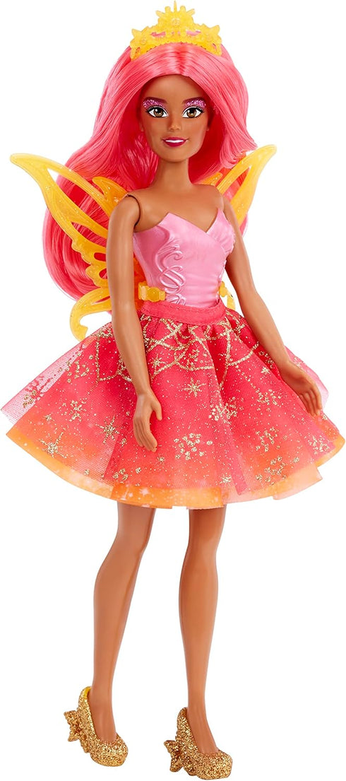 MGA Entertainment Dream Ella Color Change Surprise Fairies Celestial Series Doll - Yasmin Sun Inspired Fairy with Iridescent Sparkly Wings & Purpl...