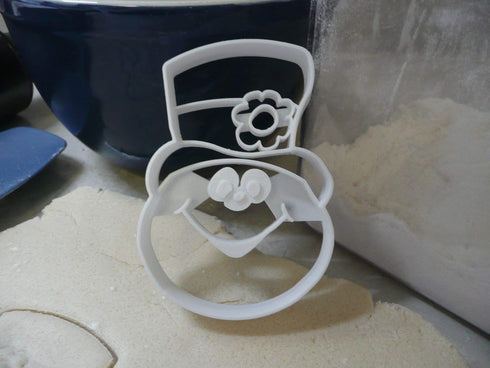 Frosty Themed Snowman Face Head Movie TV Character Christmas Cookie Cutter Made in USA PR2901...