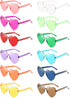 Heart Shaped Sunglasses Rimless Colorful Heart Glasses Bachelorette Party Favors (Mixed Colors)...